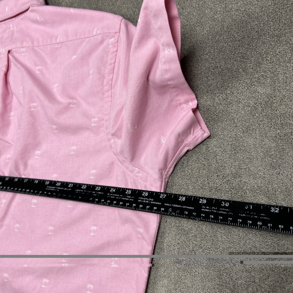 Ralph Lauren Shirt Mens 2XL Pink Short Sleeve Button Down AOP Palm Trees Oxford - Picture 11 of 13